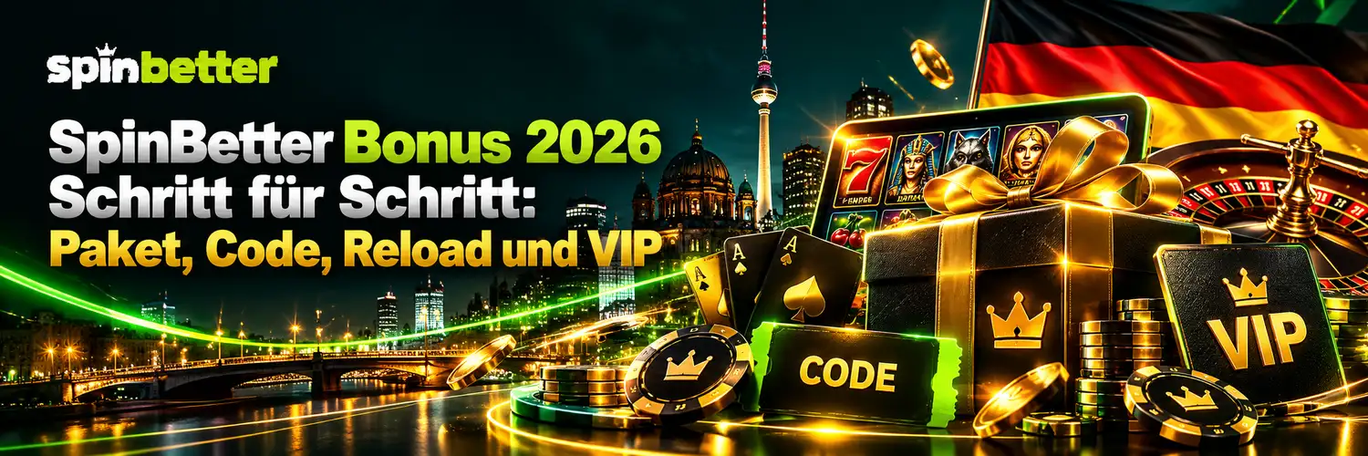 SpinBetter Bonus 2026 Schritt für Schritt: Paket, Code, Reload und VIP